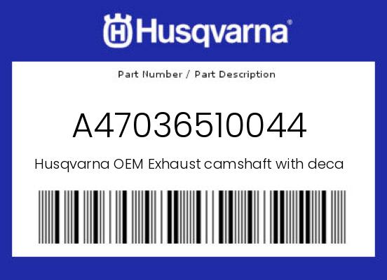 0 Husqvarna OEM Part A47036510044
