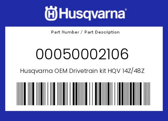 0 Husqvarna OEM Part 00050002106