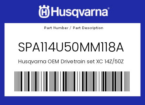 0 Husqvarna OEM Part SPA114U50MM118A