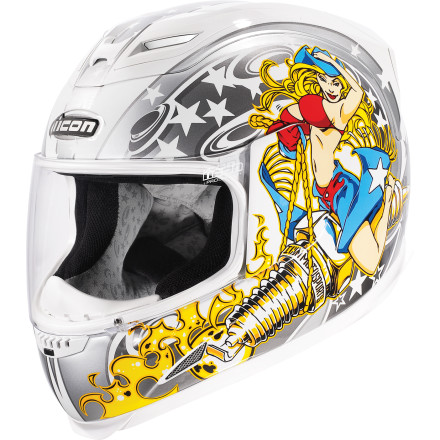 burn baby burn icon helmet ICON Airframe Helmet - Burn Baby Burn [obs]