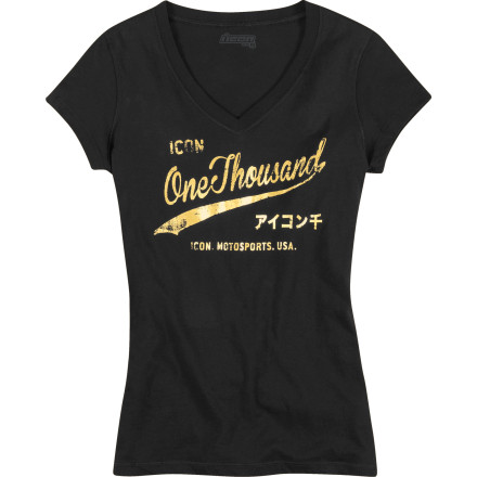 ICON 1000 Women's Gold Times T-Shirt ICON 1000 Women's Gold Times T-Shirt