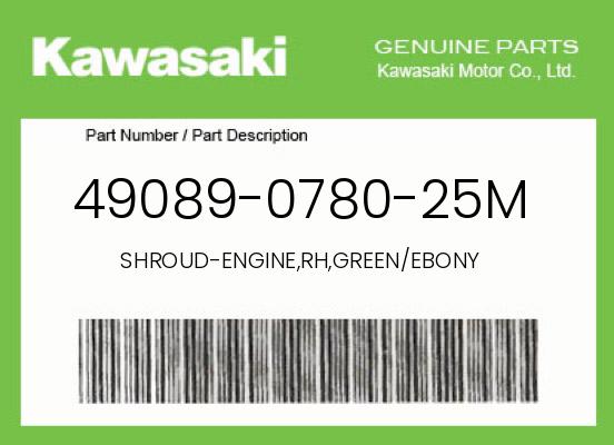 0 Kawasaki OEM Part 49089-0780-25M