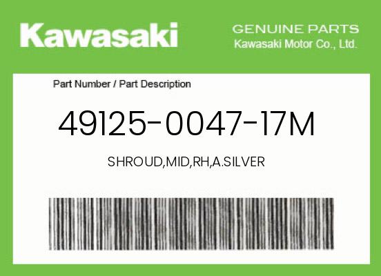 0 Kawasaki OEM Part 49125-0047-17M