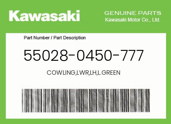 0 Kawasaki OEM Part 55028-0450-777