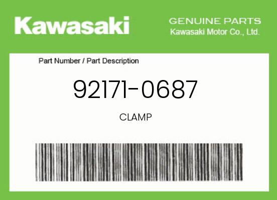 0 Kawasaki OEM Part 92171-0687