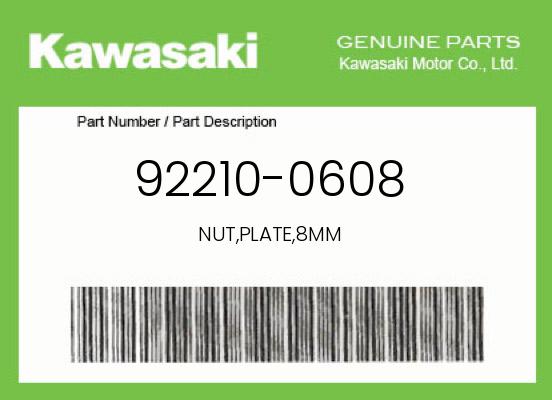 0 Kawasaki OEM Part 92210-0608
