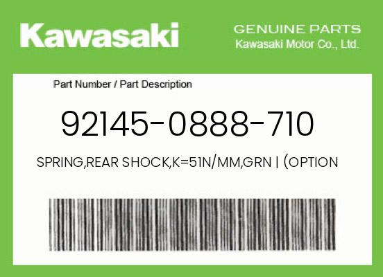 0 Kawasaki OEM Part 92145-0888-710