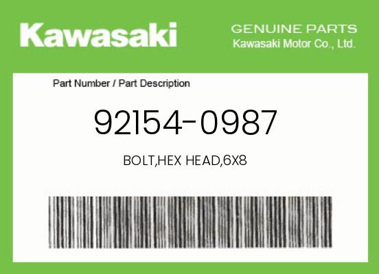 0 Kawasaki OEM Part 92154-0987