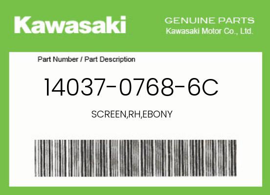 0 Kawasaki OEM Part 14037-0768-6C