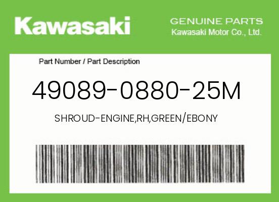 0 Kawasaki OEM Part 49089-0880-25M