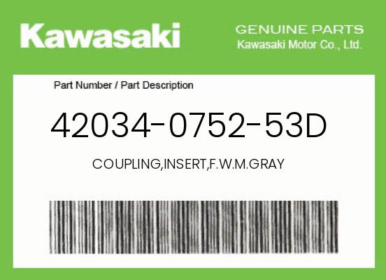 0 Kawasaki OEM Part 42034-0752-53D