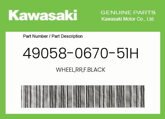 0 Kawasaki OEM Part 49058-0670-51H