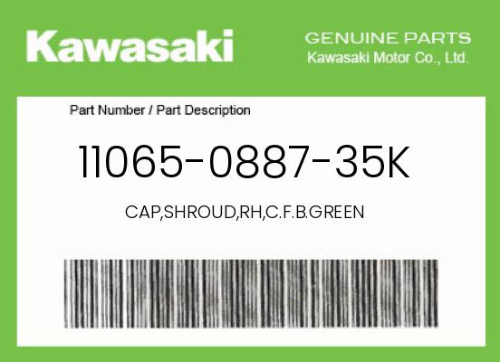 0 Kawasaki OEM Part 11065-0887-35K