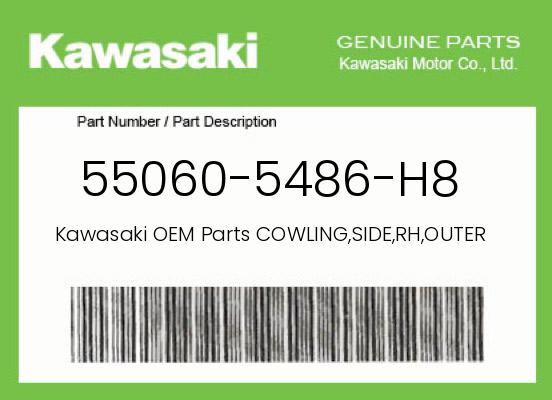 0 Kawasaki OEM Part 55060-5486-H8