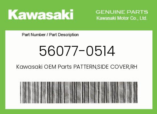 0 Kawasaki OEM Part 56077-0514