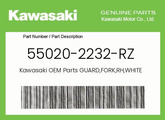 2021 Kawasaki KX250F OEM Part 55020-2232-RZ
