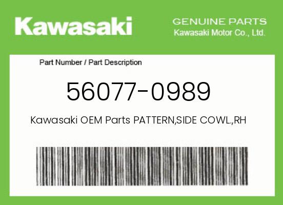 0 Kawasaki OEM Part 56077-0989
