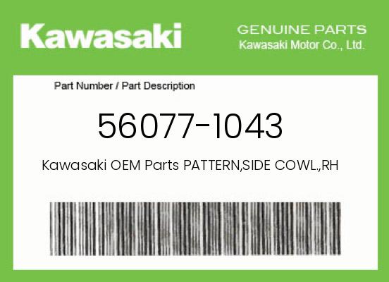 0 Kawasaki OEM Part 56077-1043