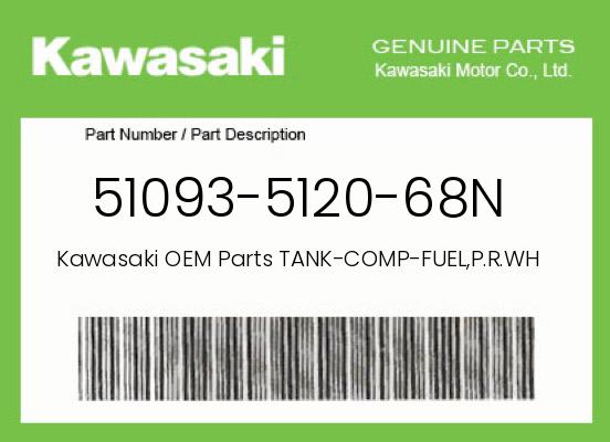 0 Kawasaki OEM Part 51093-5120-68N