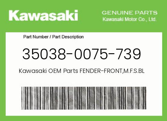 0 Kawasaki OEM Part 35038-0075-739