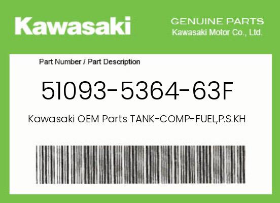 0 Kawasaki OEM Part 51093-5364-63F