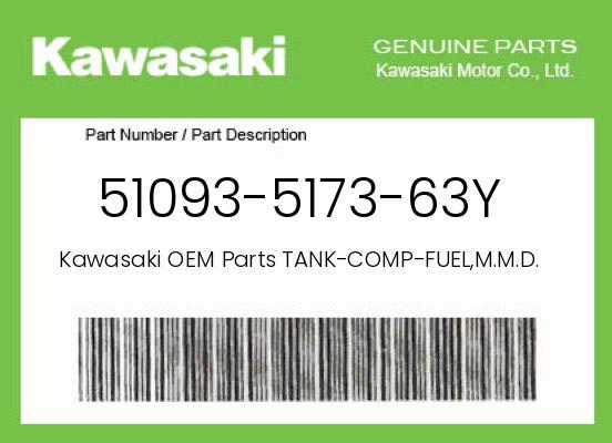 0 Kawasaki OEM Part 51093-5173-63Y