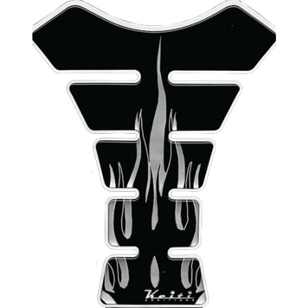 Keiti Tank Protector - Black/Silver Flame Keiti Tank Protector - Black/Silver Flame