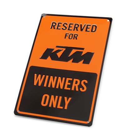 KTM PowerWear Parking Sign