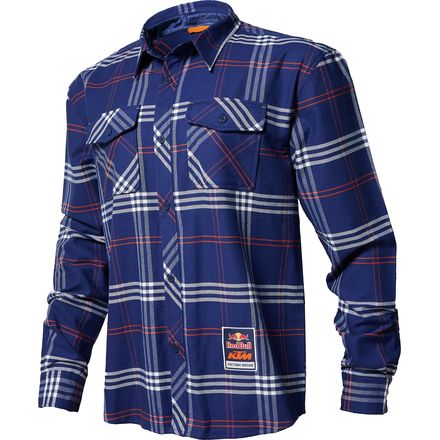 KTM PowerWear Red Bull Factory Racing Long Sleeve Flannel KTM PowerWear Red Bull Factory Racing Long Sleeve Flannel