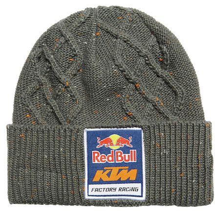 KTM PowerWear Red Bull Factory Racing Speckled Cable Knit Beanie KTM PowerWear Red Bull Factory Racing Speckled Cable Knit Beanie