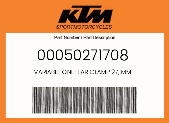 VARIABLE ONE-EAR CLAMP 27,1MM undefined