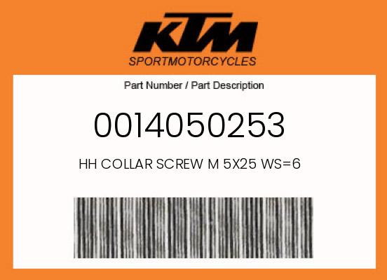 0 KTM OEM Part 0014050253