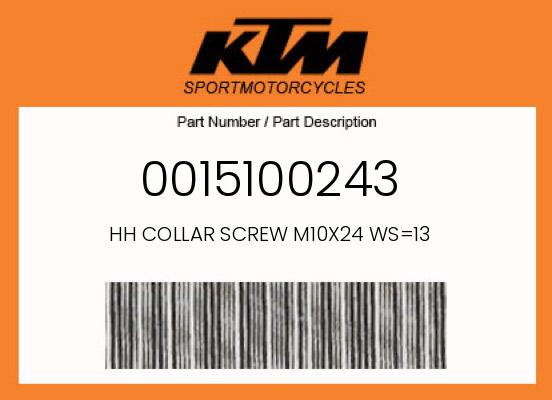 0 KTM OEM Part 0015100243