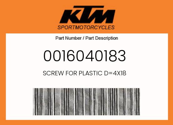 2023 KTM 250XCW OEM Part 0016040183