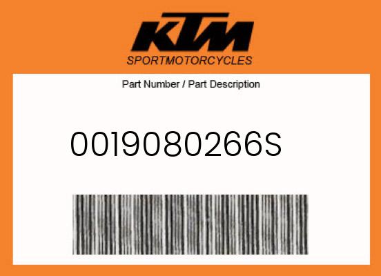 2018 KTM OEM Part 0019080266S