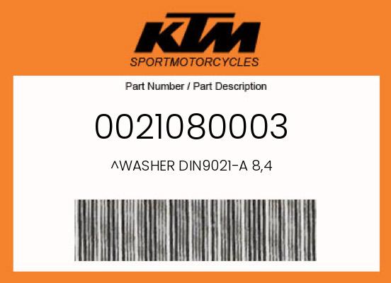 0 KTM OEM Part 0021080003