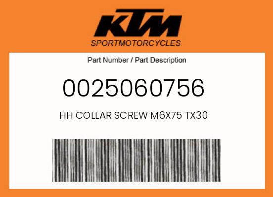 0 KTM OEM Part 0025060756