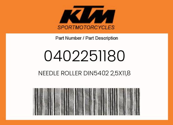 2018 KTM OEM Part 0402251180