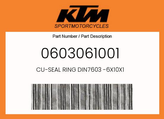 CU-SEAL RING DIN7603 -6X10X1 undefined
