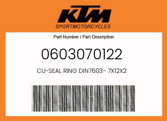 0 KTM OEM Part 0603070122