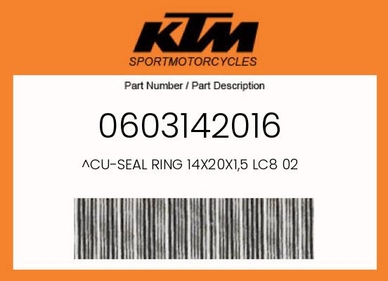 0 KTM OEM Part 0603142016