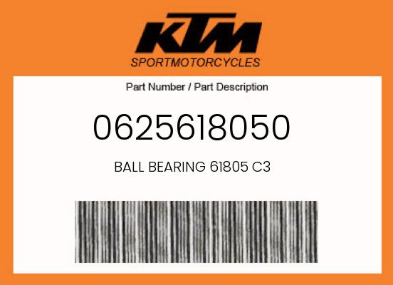2018 KTM OEM Part 0625618050