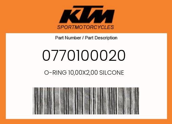 2014 KTM 500XCW OEM Part 0770100020
