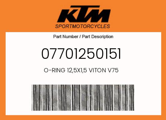 2018 KTM OEM Part 07701250151
