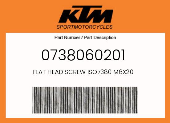 FLAT HEAD SCREW ISO7380 M6X20 undefined