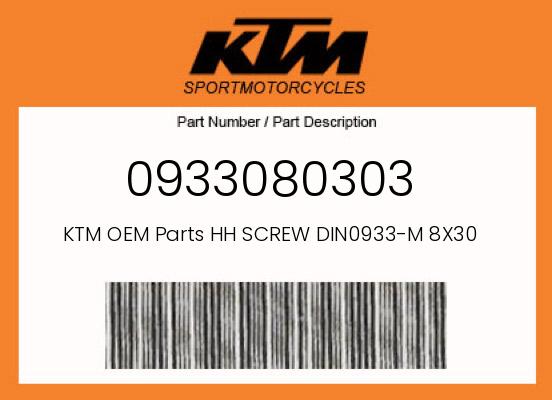 0 KTM OEM Part 0933080303