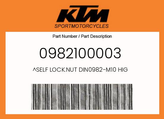 2003 KTM 625SXC OEM Part 0982100003