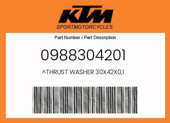 0 KTM OEM Part 0988304201