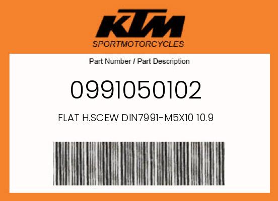 FLAT H.SCEW DIN7991-M5X10 10.9 undefined