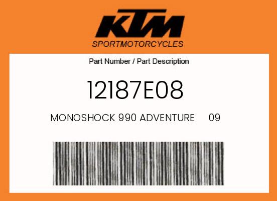 0 KTM OEM Part 12187E08